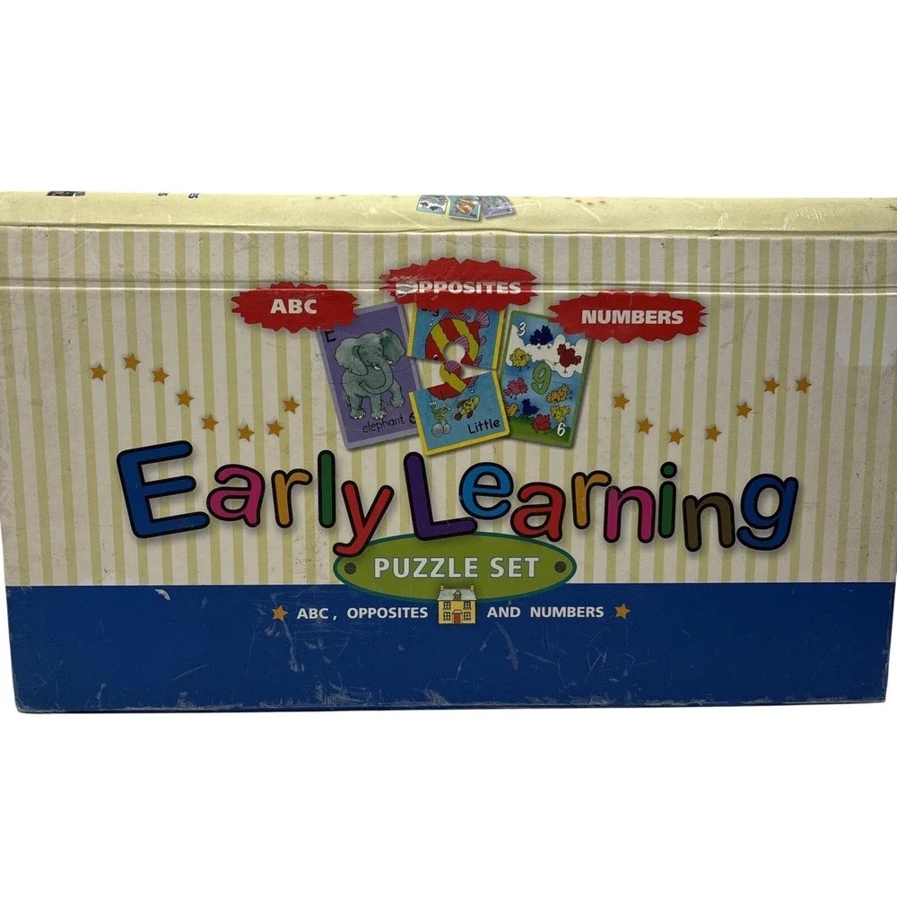 Easy Learning Flashcard Puzzles Language & Math Fun Learning! Pre- Owned - Picture 1 of 10